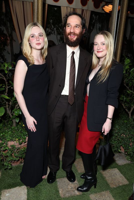 DAKOTA and ELLE FANNING at Marty Supreme LA Premiere Afterparty in Los Angeles 12/08/2025