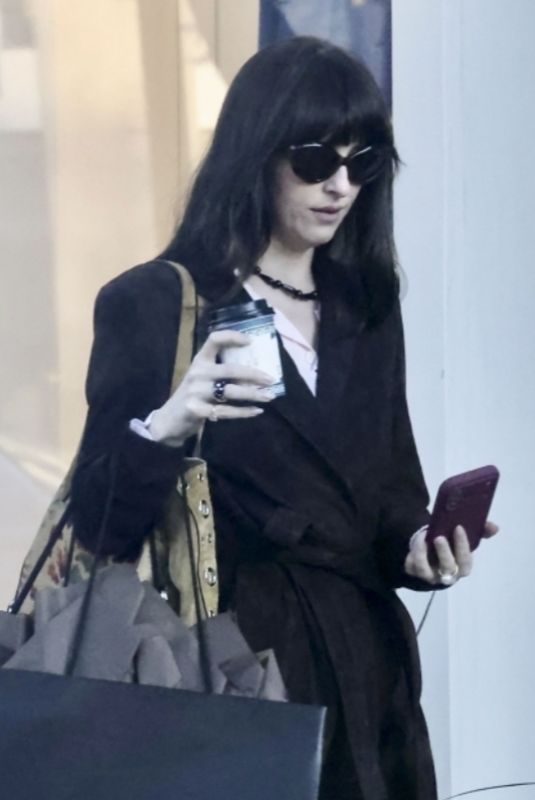 DAKOTA JOHNSON Out Shopping at Melrose Place in West Hollywood 12/27/2025