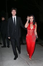 DEMI LOVATO Arrives at OBB Media Holiday Party in West Hollywood 12/13/2025