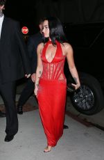 DEMI LOVATO Arrives at OBB Media Holiday Party in West Hollywood 12/13/2025