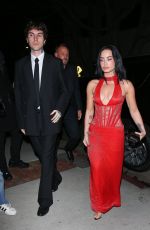 DEMI LOVATO Arrives at OBB Media Holiday Party in West Hollywood 12/13/2025