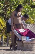 DUA LIPA and Callum Turner at a Beach in Mexico 12/23/2025