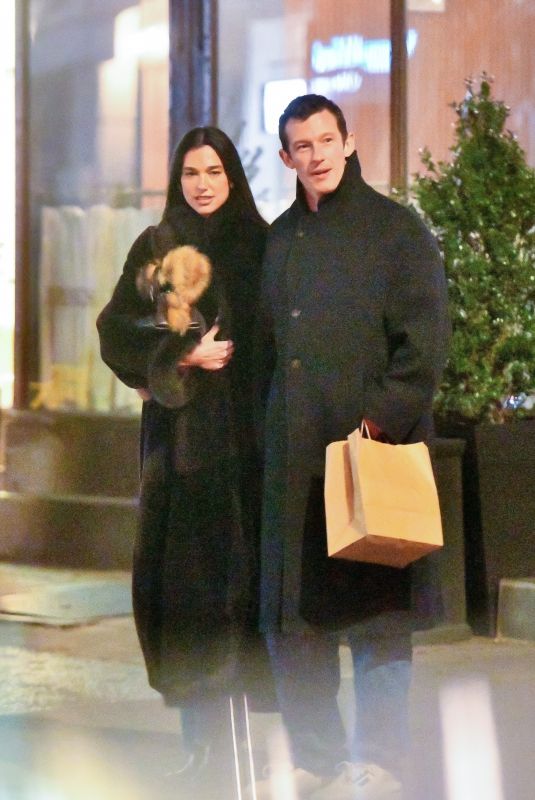 DUA LIPA and Callum Turner Out for Dinner in New York City 12/07/2025