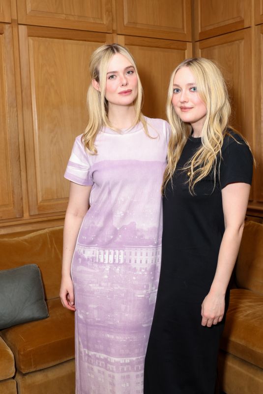 ELLE and DAKOTA FANNING at Coach Celebrates Elle Fanning in Sentimental Value in West Hollywood 12/09/2025