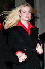 ELLE FANNING Out and About in the West Village in New York City 12/02/2025