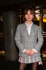 EMILIA JONES Outside of NBC Studios in New York City 12/08/2025