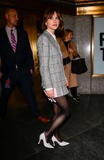 EMILIA JONES Outside of NBC Studios in New York City 12/08/2025