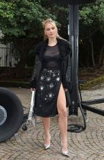 EMMA BROOKS Arrives at Blumarine Fashion Show in Milan 09/26/2025