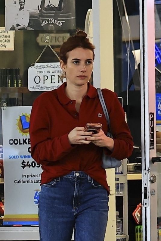 EMMA ROBERTS Out and About in Beverly Hills 12/19/2025