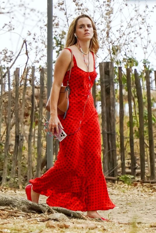 EMMA WATSON Out and About in Saint-tropez, August 2025