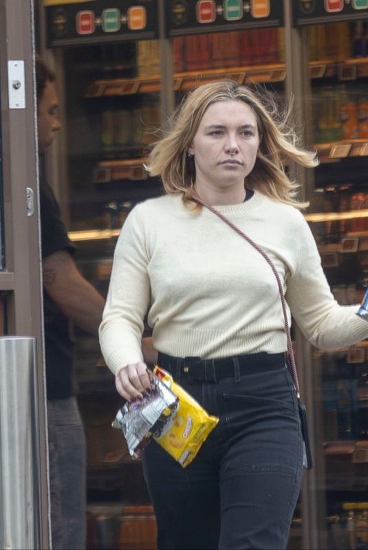 FLORENCE PUGH Leaves a Service Station in London 12/15/2025