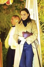 GAL GADOT Leaves Bird Streets Club in West Hollywood 12/06/2025