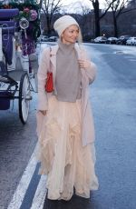 GIA SKOVA Leaves a Private Plaza Hotel Event in New York 12/18/2025
