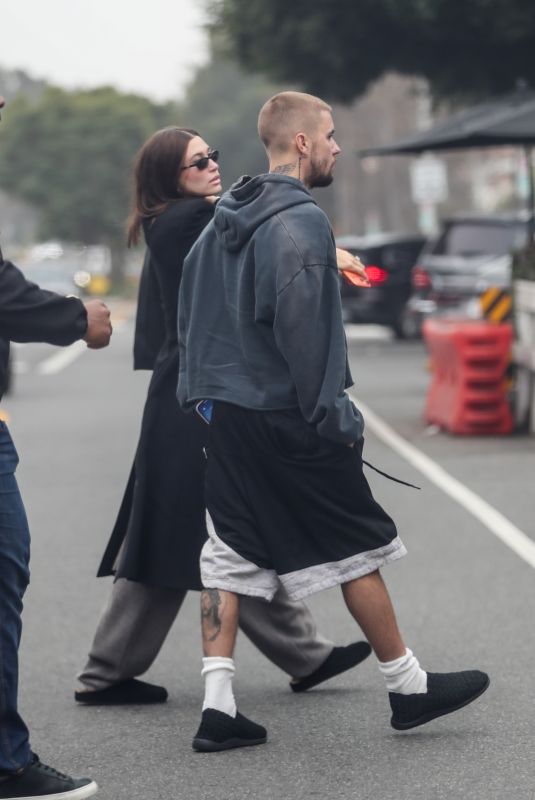 HAILEY and Justin BIEBER Out for Lunch in West Hollywood 12/19/2025