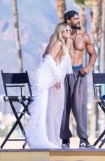 HEIDI KLUM on the Set of Germany