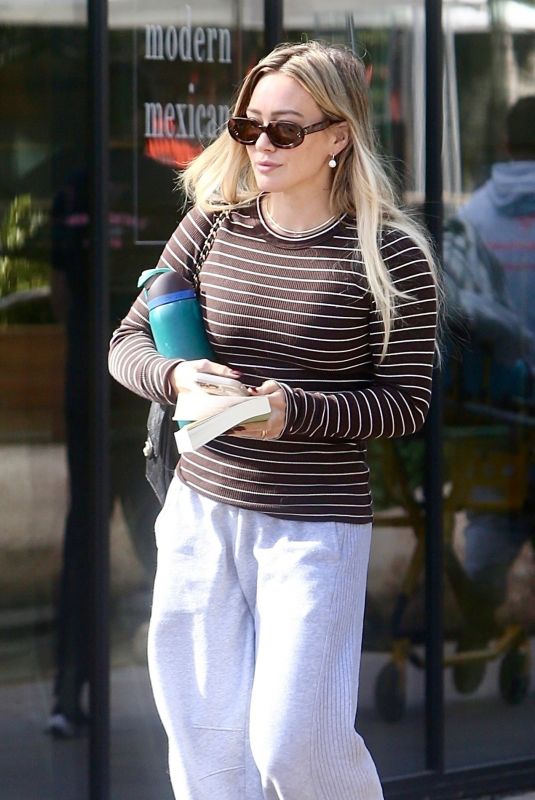 HILARY DUFF Leaves a Bookstore in Studio City 12/02/2025
