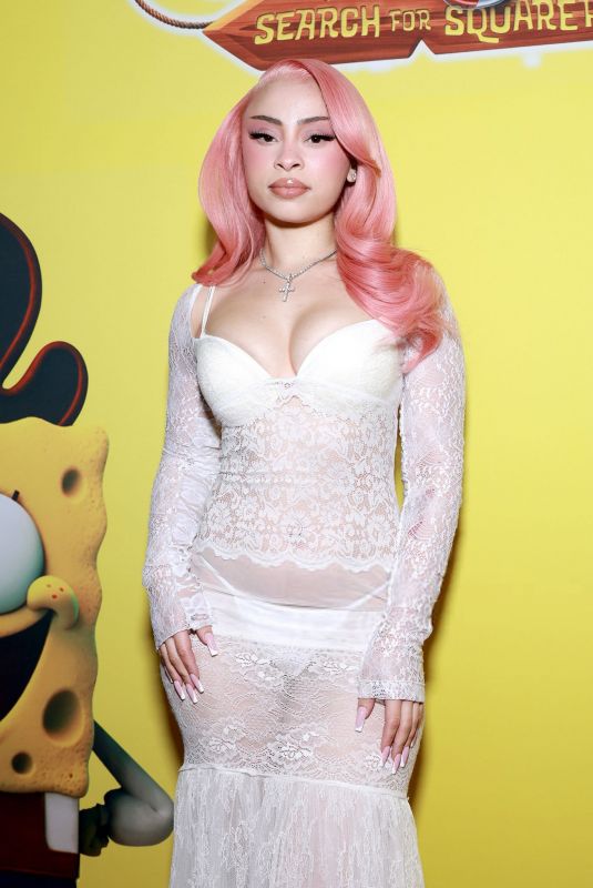 ICE SPICE at The SpongeBob Movie: Search for SquarePants Screening at Paramount Pictures Screening Room in New York 12/17/2025