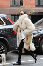 IRINA SHAYK Out in New York City 12/08/2025