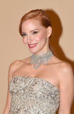 JESSICA CHASTAIN at Brunello, Il Visionario Garbato Red Carpet Premiere at Cinecitta in Rome 12/04/2025 