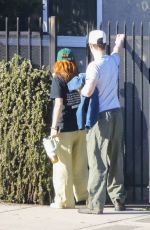 JOEY KING Out Visiting a Friend