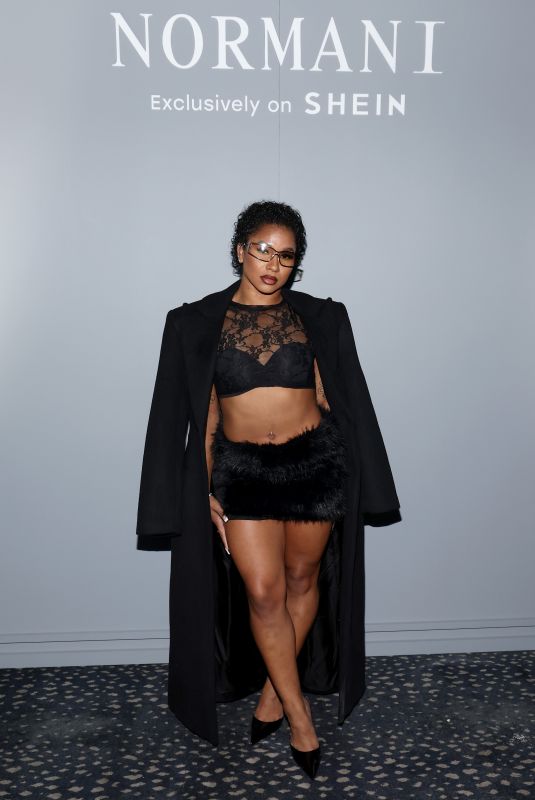JORDAN CHILES at NORMANI Exclusively on SHEIN Launch Party at The Fleur Room in Los Angeles 12/09/2025