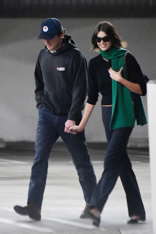 KAIA GERBER and Lewis Pullman Out and About in Los Angeles 12/12/2025
