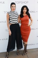 KENDALL and KYLIE JENNER at Kendall + Kylie Fashion Line Laucnh Party at Topshop in Los Angeles 03/06/2015