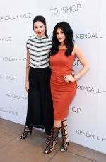 KENDALL and KYLIE JENNER at Kendall + Kylie Fashion Line Laucnh Party at Topshop in Los Angeles 03/06/2015