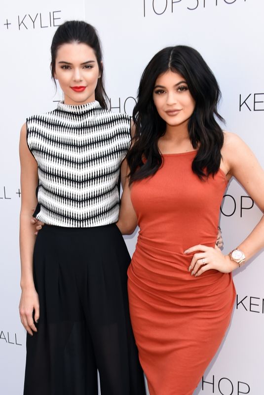 KENDALL and KYLIE JENNER at Kendall + Kylie Fashion Line Laucnh Party at Topshop in Los Angeles 03/06/2015