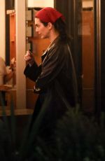 KENDALL JENNER Out for Dinner with Fincluding at Saffy
