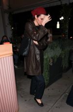 KENDALL JENNER Out for Dinner with Fincluding at Saffy
