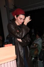 KENDALL JENNER Out for Dinner with Fincluding at Saffy