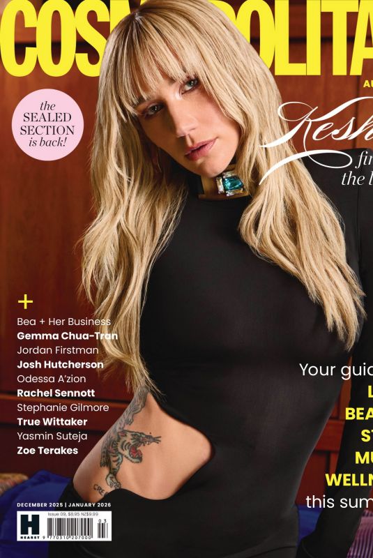 KESHA in Cosmopolitan Magazine, Australia December 2025/January 2026