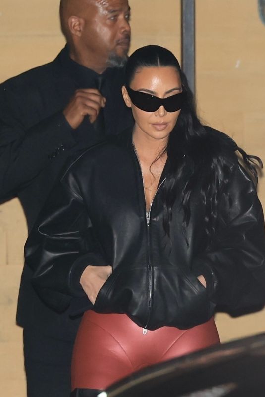 KIM KARDASHIAN Out to Dinner with Friends in Malibu 12/13/2025