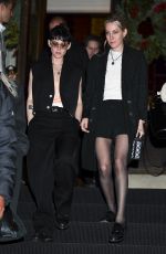 KRISTEN STEWART and DYLAN MEYER Leaves St Vincente