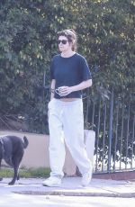 KRISTEN STEWART and DYLAN MEYER Out with Their Dog in Los Feliz 12/22/2025