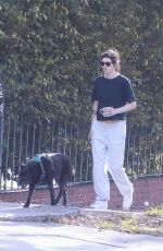 KRISTEN STEWART and DYLAN MEYER Out with Their Dog in Los Feliz 12/22/2025