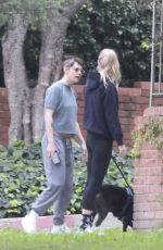 KRISTEN STEWART and DYLAN MEYER Out with Their Dog in Los Feliz 12/30/2025