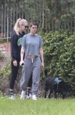 KRISTEN STEWART and DYLAN MEYER Out with Their Dog in Los Feliz 12/30/2025