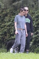 KRISTEN STEWART and DYLAN MEYER Out with Their Dog in Los Feliz 12/30/2025