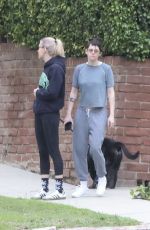 KRISTEN STEWART and DYLAN MEYER Out with Their Dog in Los Feliz 12/30/2025