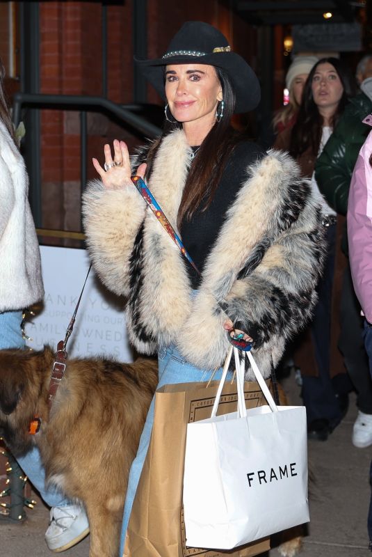 KYLE RICHARDS Out Shopping at Prada in Aspen 12/26/2025