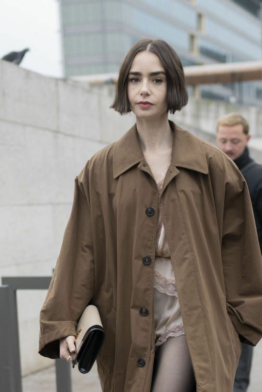 LILY COLLINS Arrives at Austerlitz Train Station in Paris 12/14/2025