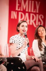 LILY COLLINS at Emily in Paris Season 5 Press Conference in Venice 12/12/2025