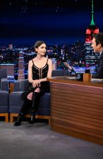 LILY COLLINS at Tonight Show Starring Jimmy Fallon 12/09/2025