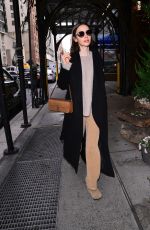 LILY COLLINS Out and About in New York 12/08/2025