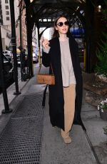 LILY COLLINS Out and About in New York 12/08/2025