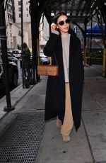 LILY COLLINS Out and About in New York 12/08/2025