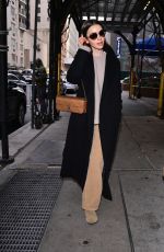 LILY COLLINS Out and About in New York 12/08/2025
