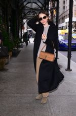 LILY COLLINS Out and About in New York 12/08/2025